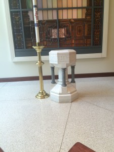 Baptismal Font, Sacred Hearts of Jesus and Mary, NYC