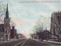 ca. 1909 ~ College Avenue West from Park Avenue, Appleton, Wis.